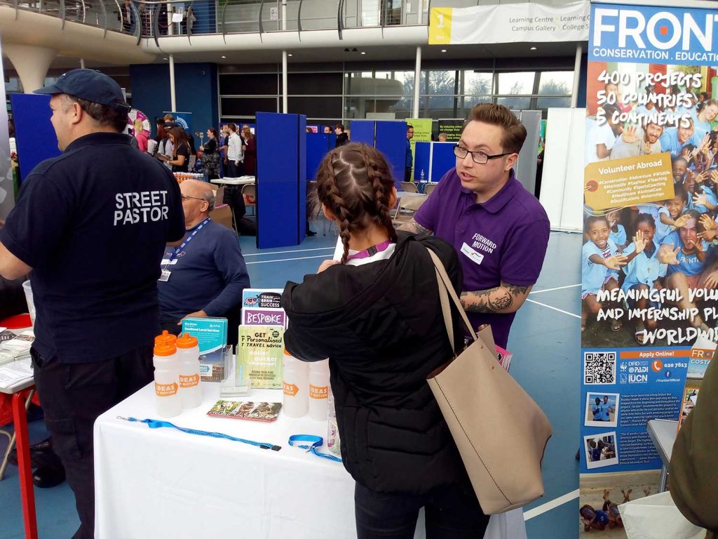 Freshers fair at Southend University